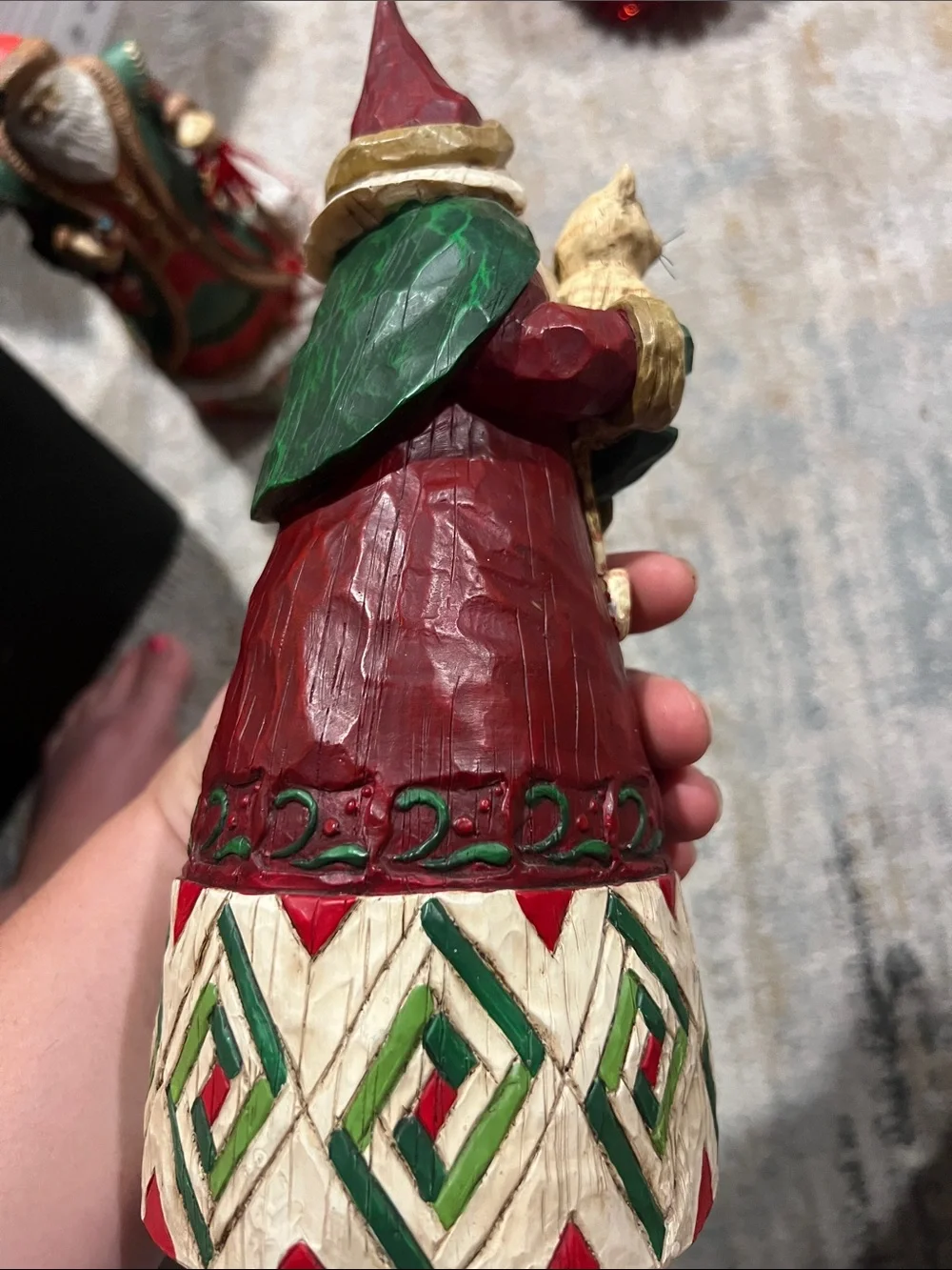 Heartwood Creek by Jim Shore B105167 Santa With Cat 2002 Figurine 10